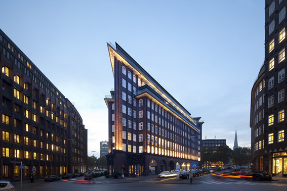 Die berühmte Spitze des Chilehauses - auch der Bug genannt.