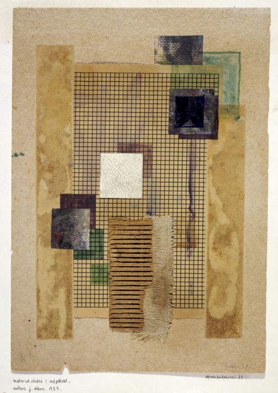 Materialstudie aus dem Vorkurs von Josef Albers, Bauhaus Dessau, Autor: Alfredo Bortoluzzi, 1927.