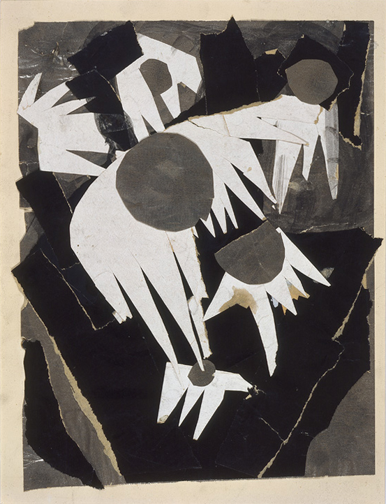 Kompositionsstudie Silberdistel aus dem Vorkurs von Johannes Itten, um 1920, Autor: Margit Téry-Adler.