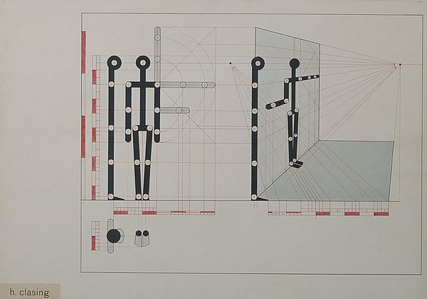 „Mensch im Raum 2“, Autor: Heinrich, Clasing, um 1930.