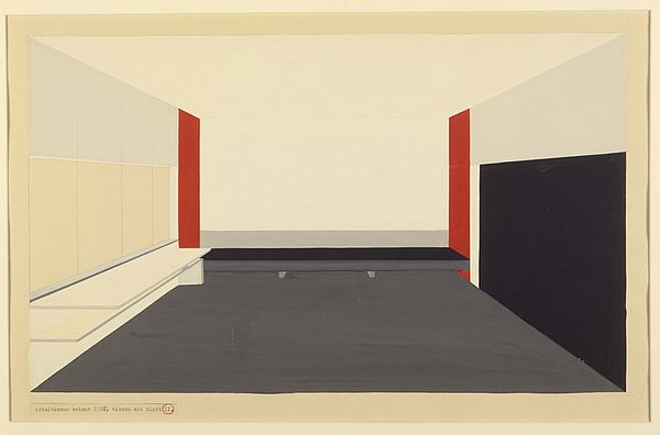 Entwurf für das Atelier Moholy-Nagy, Bl. 1, Entwurf: Peter Keler, 1924.